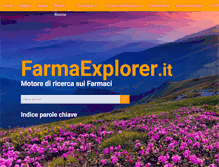 Tablet Screenshot of farmaexplorer.it